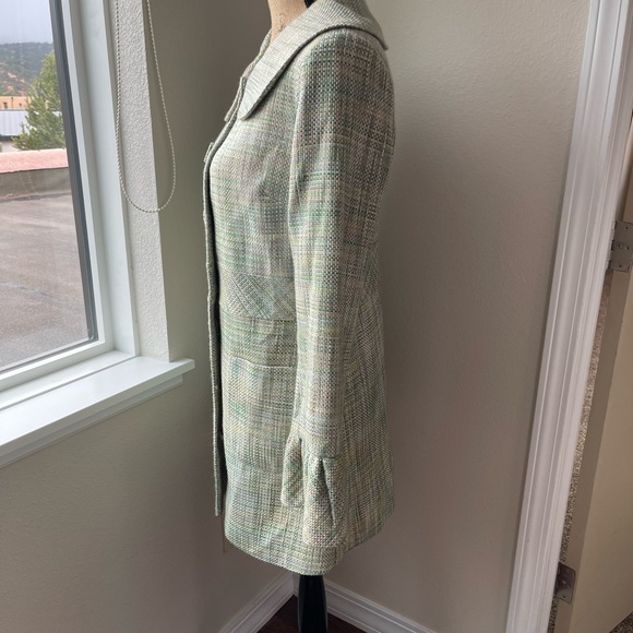 AQUA Tweed Lime Green Blazer. S. - Picture 5 of 9